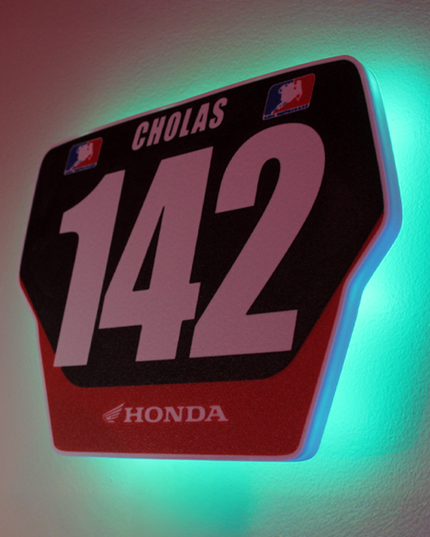 Custom Offset Number Plate