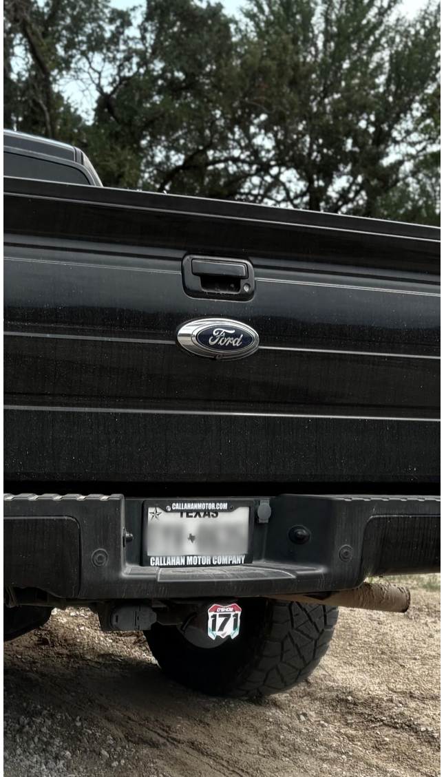 Custom Trailer Hitch Number Plate