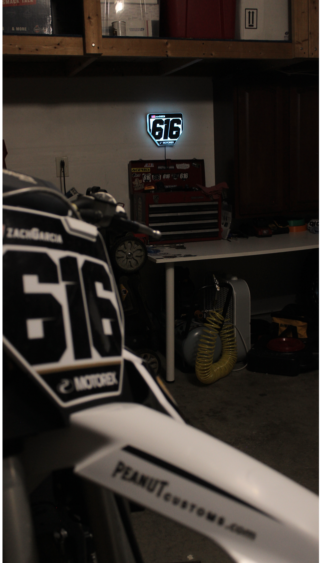 Custom Number Plate Light Box