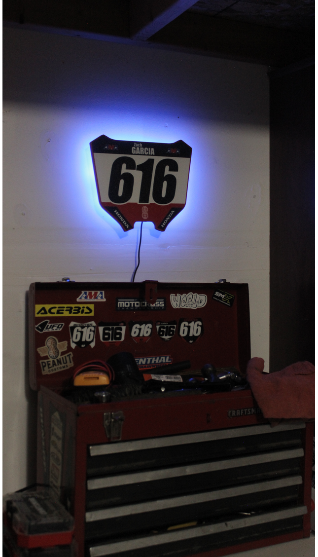 Custom Offset Number Plate