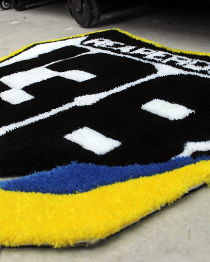 Number Plate Garage Rug