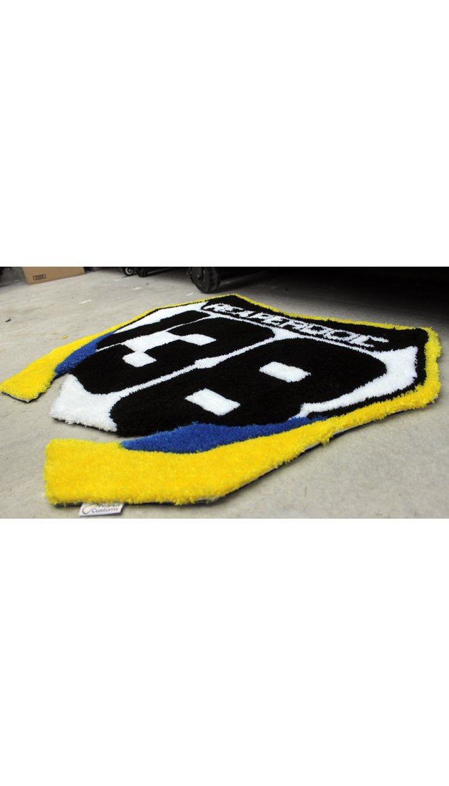 Number Plate Garage Rug