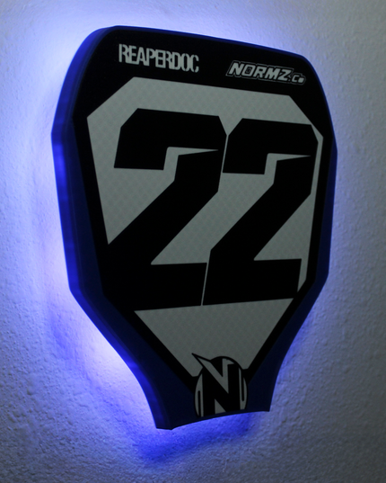 Custom Offset Number Plate