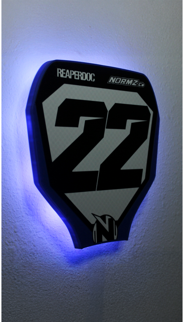 Custom Offset Number Plate